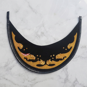 KEW Wholesale Hand Embroidered High Rank <b>Cap</b> 1 Row <b>Peak</b> Visor for Parade Ceremonial Uniform Gold Bullion <b>Peak</b> Visor - Product Image 2