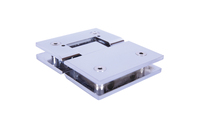Poignée de tirage moderne en acier inoxydable pour porte vitrée double face, ouverture à 180 degrés, fermeture douce, réglable, pour chambre et cuisine