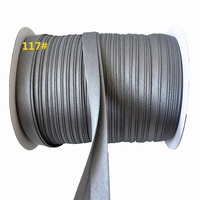 Vente directe usine – Ruban de bordure sergé brillant en polyester écologique de 12 mm pour robe de mariée, décoration Hanfu, couture et artisanat