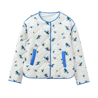 Veste Manteau Confortable et Chaude pour Femme, Nouveau Style 2025, Imprimé Frais, Col Rond Ample, Boutons, Personnalisable avec Logo, Vente en Gros
