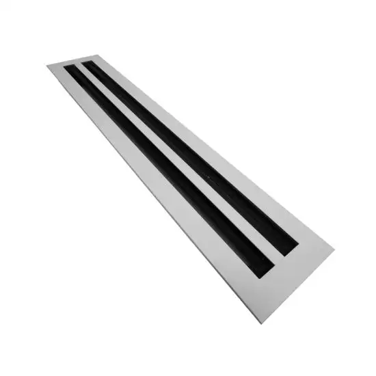 Factory price air conditioning air diffuser customized 2 slot linear grille for room ceiling light