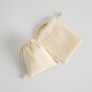 Cotton <b>Drawstring</b> Bags 8x10cm 5x7cm 15x20cm Jewelry Storage Packaging Rectangular Plain Colored Fabric <b>Pouches</b> - Product Image 4