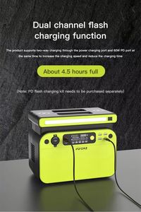 เครื่องกำเนิดไฟฟ้าพลังงานแสงอาทิตย์แบบพกพาสำหรับใช้ภายนอกอาคาร 110v 220v กำลังไฟ 180w 300w 500w 700w 1000w พร้อมแผงโซลาร์เซลล์แบบพกพา - Product Image 2