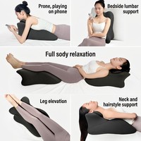 Oreiller ergonomique 5 zones pour dormir sur le ventre, en mousse à mémoire de forme au gingembre, avec appui-tête amovible, conception adaptée aux courbes féminines, OEM/ODM