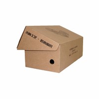 Emballage de chaussures pliables en carton ondulé sur mesure, finition brillante ou mate, matériaux rigides recyclés