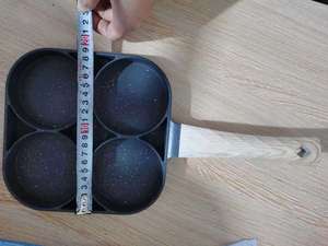 Sartén Antiadherente de Cuatro Orificios <span class=keywords><strong>para</strong></span> Huevos, Ideal <span class=keywords><strong>para</strong></span> Desayunos, <span class=keywords><strong>Panqueques</strong></span> y Omelettes, Venta al Por Mayor - Product Image 5