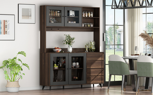 Meubles Boho sur mesure-Armoire de cave à vin <span class=keywords><strong>en</strong></span> <span class=keywords><strong>bois</strong></span> haute pour salon Angolo <span class=keywords><strong>Bar</strong></span> & Table haute <span class=keywords><strong>d</strong></span>'<span class=keywords><strong>angle</strong></span> pour maison - Product Image 4
