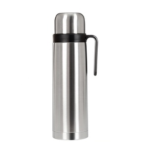 Termo para Yerba Mate, Botella Térmica de Acero Inoxidable, Boca Ancha, 1000 ml, Plateado - Product Image 6