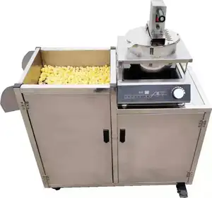 Mesin Pembuat Popcorn, Mesin Popcorn Pemanasan Elektromagnetik Komersial Toko Popcorn