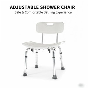 Hengheyue Shower <b>Stool</b> <b>Adjustable</b> <b>Height</b> Non Slip Bathroom Seat For Elderly And Pregnant Women - Product Image 2