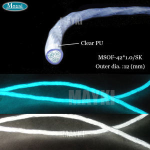 Cable de fibra óptica de plástico PMMA Uv Multi-String Side Glow Pof para iluminación perimetral de piscina al aire libre - Product Image 2