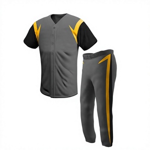 Camiseta de Béisbol con Estampado Floral Brillante y Bordado Personalizado, Estilo Uniforme, Venta al Por Mayor, Jersey de Béisbol Deportivo Barato - Product Image 1