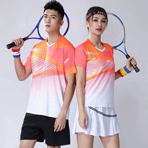 Premium Printed Moisture Wicking Breathable Anti-Wrinkle Quick Dry <b>Badminton</b> Uniform Set Short Sleeve Unisex Athletic - Product Image 1