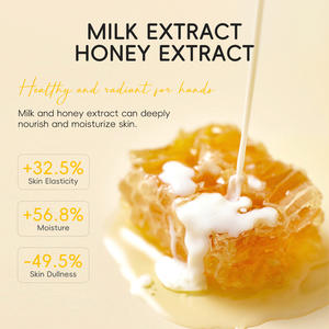 Crème au lait et au miel LAIKOU 300g, hydratante, nettoyante en profondeur, masque pour les mains, crème exfoliante pour les mains - Product Image 2