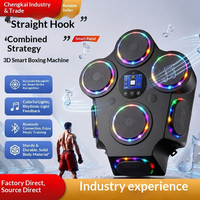 Machine de boxe musicale intelligente de haute qualité en ABS, type suspendu, pour coup de frappe en hauteur, cible électronique d'intérieur, boxe professionnelle