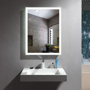 Espelho Moderno Inteligente IP44 Sem Névoa Montado na Parede Grande para Barbearia e Salão de Beleza com Luzes LED - Product Image 6