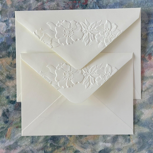 Sobres con Patrón Floral Personalizado <span class=keywords><strong>de</strong></span> 5x7 Pulgadas, Sobres para Invitaciones con Relieve 3D, Papelería para Bodas, Sobres para Correspondencia Matrimonial - Product Image 2