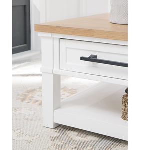 <span class=keywords><strong>Table</strong></span> <span class=keywords><strong>basse</strong></span> en bois blanc moderne minimaliste de première classe <span class=keywords><strong>avec</strong></span> 2 tiroirs convertibles, design <span class=keywords><strong>scandinave</strong></span> pour le mobilier de salon - Product Image 6