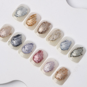 Le plus récent 2 en 1 brillant platine Gel vernis OEM plâtre bricolage 3D peinture UV ongles Sculpture Gel pour Nail Art dessiner <span class=keywords><strong>fleur</strong></span> ours - Product Image 5