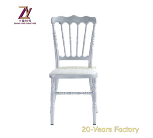 Tùy chỉnh phổ biến giá rẻ Giá kim loại đám cưới màu trắng ăn uống sự kiện bên Napoleon ghế để bán - Product Image 6