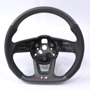 Compatible avec les modèles Audi A3, A4, A5, S4, S5, Q2 avec volant sport à fond plat en fibre de <span class=keywords><strong>carbone</strong></span> - Product Image 2