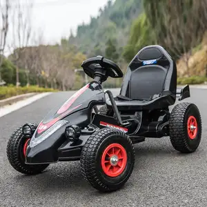 Children's kart electric four-wheelers can sit on male and female baby car inflatable wheel children motorcycle kart