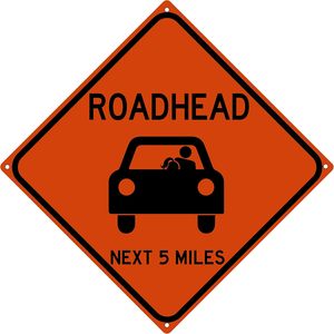 12 "12" مضحك مخصص لوحة ألومنيوم عاكس مخصص تحذير حركة المرور مستقيم X - Product Image 4