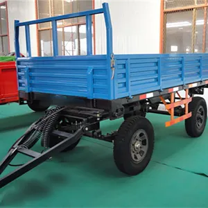 Wholesale Customized hydraulic tipping bucket air brake 4 wheel farm Double axle trailer