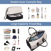 Sac à roulettes de luxe de 21 pouces avec trousse de toilette Bagages à main Sac de voyage durable pour voyage d'affaires