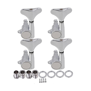 Afinadores de guitarra cromados, 2R2L, 4R, 4L, cabeza de máquina, clavija de ajuste de bajos eléctricos - Product Image 6