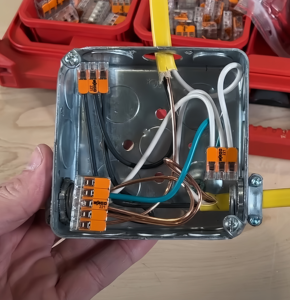 4 \ "điện kim loại thép hộp ổ cắm với mặt đất vết sưng cho thiết bị điện tử cụ Thùng <span class=keywords><strong>1</strong></span>/2 \" & <span class=keywords><strong>3</strong></span>/4 \ "Đồng Tâm knockouts - Product Image 5