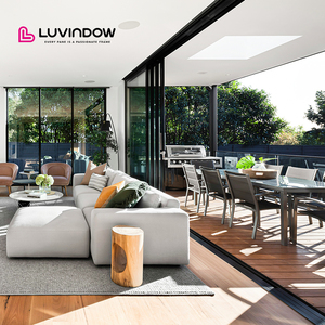 Puerta <span class=keywords><strong>Corredera</strong></span> <span class=keywords><strong>de</strong></span> <span class=keywords><strong>Vidrio</strong></span> Luvindow, Diseño Elegante, Vista Panorámica, Doble Acristalamiento, <span class=keywords><strong>Vidrio</strong></span> Templado, Aislamiento Térmico, Deslizamiento Suave, para Sala <span class=keywords><strong>de</strong></span> Estar u Hotel - Product Image 1