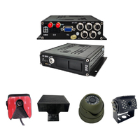 Système de moniteur SD-MDVR 4CH avec caméra de tableau de bord ADAS, caméra DMS, caméra arrière et caméra de cabine en option