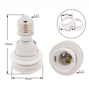 <span class=keywords><strong>E27</strong></span> à <span class=keywords><strong>E27</strong></span> Extender Base de lampe <span class=keywords><strong>B22</strong></span> Réglable Support de lampe Convertisseur Vis Lampe <span class=keywords><strong>Ampoule</strong></span> <span class=keywords><strong>Adaptateur</strong></span> pour Bureau Pendentif Plafonniers - Product Image 1