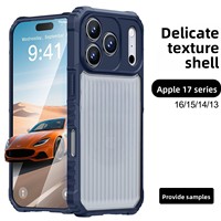 Coque de téléphone iPhone 17 Pro Max avec motif animal en relief, deux-en-un, bords souples, dos rigide en acrylique, antichoc, applicable à l'international
