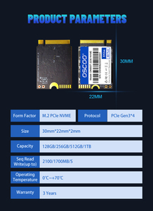 SSD OSCOO 2230 M.2 NVMe PCIe3.0*4 da 256GB, 512GB, 1TB, 2TB per PC, Ultrabook, Desktop e Laptop - Product Image 5