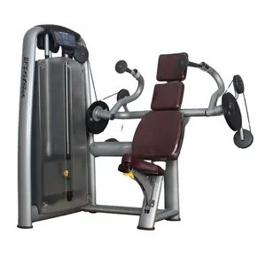 China Factory Kommerzielle Fitness geräte Fitness Indoor Workout Arm muskeln Sitzende Trizeps-Tauch maschine