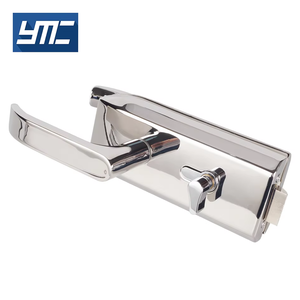 घुड़सवार लैच लॉक और थंबर्ट ऑफिस ग्लास डोर हैंडल डबल ग्लास लॉक - Product Image 4