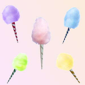 <span class=keywords><strong>Palo</strong></span> de papel de grado alimenticio impreso personalizado conos de algodón de azúcar <span class=keywords><strong>rosa</strong></span> amarillo azul verde rayas giratorias conos de hilo de caramelo de papel - Product Image 6