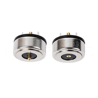 Connecteur magnétique HYTEPRO M416 2 Pogo Pin 5 à 24V 6A traversant, conforme RoHS pour les appareils médicaux, IoT et industriels