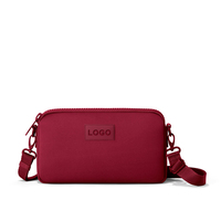 Nouveau Sac Bandoulière Tendance 2026 de Haute Qualité, Personnalisable OEM, en Néoprène avec Doublure en Nylon, Fermeture Éclair, Motif Lettre, Été, Hommes Femmes