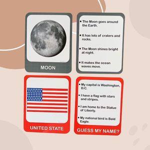 Cartes flash Notre monde et au-delà, cartes flash pour enfants |   Pays du monde : 20 cartes flash et 11 cartes éducatives sur le système solaire - Product Image 2