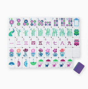 Set di Mahjong Americano Moderno KEYE a Quattro Livelli in Acrilico Viola, Tessere Personalizzate per Mahjong di Singapore, Gioco da Viaggio per Intrattenimento - Product Image 3