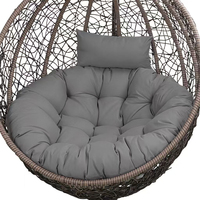 Coussin de remplacement pour fauteuil suspendu, coussin épais et imperméable pour fauteuil en forme d'œuf avec appui-tête