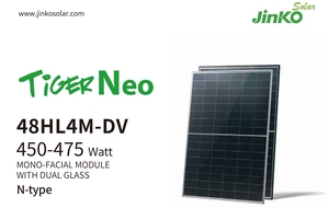 Achat de panneau solaire monocristallin double vitrage <span class=keywords><strong>Jinko</strong></span> 48HL4M-DV Tiger Neo N Type 450 455 460 <span class=keywords><strong>465</strong></span> 470 475 Watt - Product Image 3