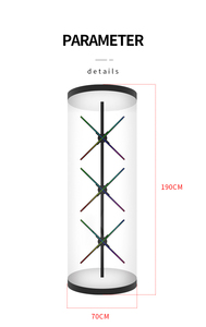 <strong>Super</strong> 360 Degree Turning Around Human Size 3D <strong>Fan</strong> Mobile App Control 3D <strong>Led</strong> <strong>Fan</strong> High Resolution Advertising 3D Holographic <strong>Fan</strong> - Product Image 2
