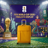 Ensemble de bagages souples en nylon 2026 World Cap Sports, valise de voyage à roulettes fixes, sac de transport d'affaires de luxe grande capacité