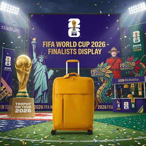Ensemble de bagages souples en tissu 2026 World Cap Sports <span class=keywords><strong>Valise</strong></span> de voyage à roulettes 360° de luxe pour affaires Grande capacité - Product Image 2