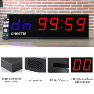 Reloj de Gimnasio Crossfit con Logotipo Impreso, Temporizador Digital Grande para Boxeo, FGB <span class=keywords><strong>Tabata</strong></span> con Control Remoto - Product Image 5