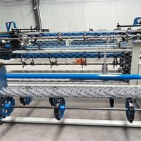 Prix usine semi-automatique/entièrement automatique PLC contrôle double fil chaîne maillon treillis métallique clôture machine à tisser
